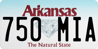 AR license plate 750MIA