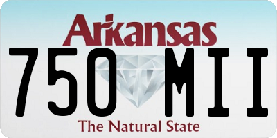 AR license plate 750MII