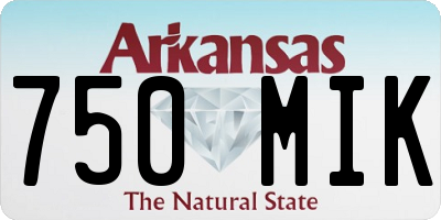AR license plate 750MIK