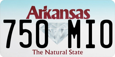 AR license plate 750MIO