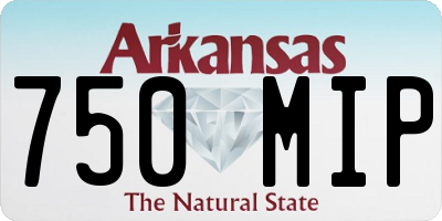 AR license plate 750MIP