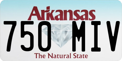 AR license plate 750MIV