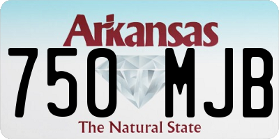AR license plate 750MJB