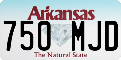 AR license plate 750MJD