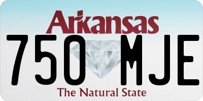 AR license plate 750MJE