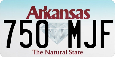 AR license plate 750MJF