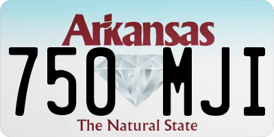 AR license plate 750MJI