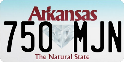 AR license plate 750MJN