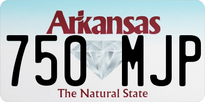AR license plate 750MJP