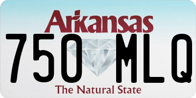 AR license plate 750MLQ