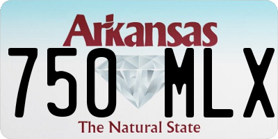 AR license plate 750MLX