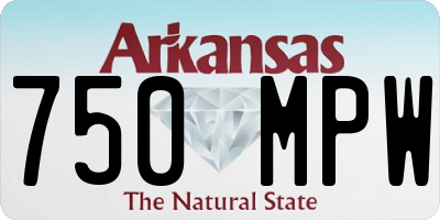 AR license plate 750MPW