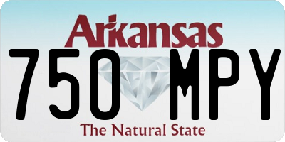 AR license plate 750MPY