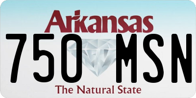 AR license plate 750MSN