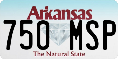AR license plate 750MSP
