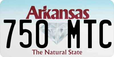 AR license plate 750MTC