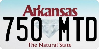 AR license plate 750MTD