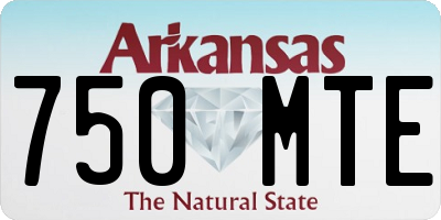 AR license plate 750MTE