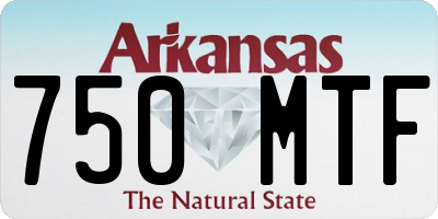 AR license plate 750MTF