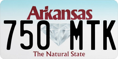 AR license plate 750MTK