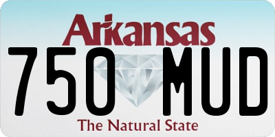 AR license plate 750MUD