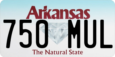 AR license plate 750MUL