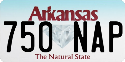 AR license plate 750NAP