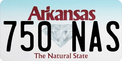 AR license plate 750NAS