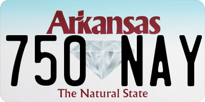 AR license plate 750NAY