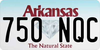 AR license plate 750NQC