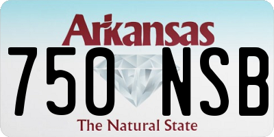 AR license plate 750NSB