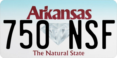 AR license plate 750NSF