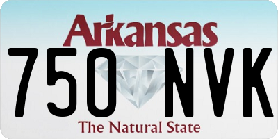 AR license plate 750NVK