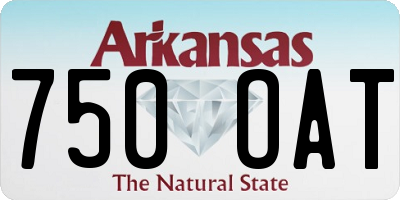 AR license plate 750OAT