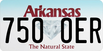 AR license plate 750OER