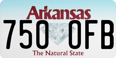 AR license plate 750OFB