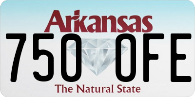 AR license plate 750OFE