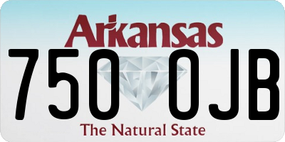 AR license plate 750OJB