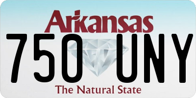 AR license plate 750UNY