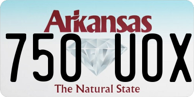AR license plate 750UOX
