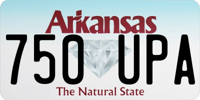 AR license plate 750UPA