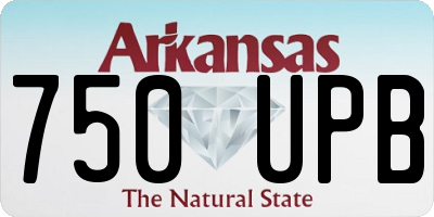 AR license plate 750UPB