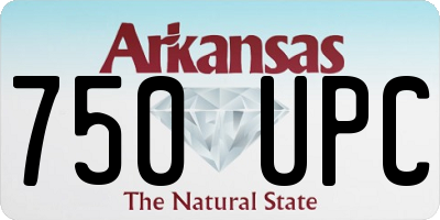 AR license plate 750UPC