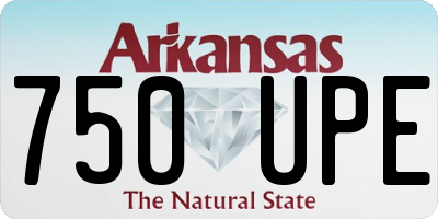 AR license plate 750UPE