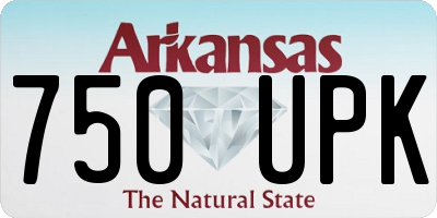 AR license plate 750UPK