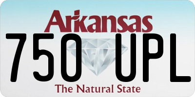 AR license plate 750UPL