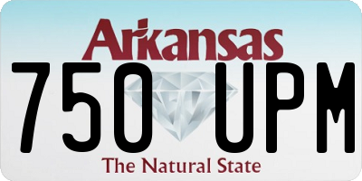 AR license plate 750UPM