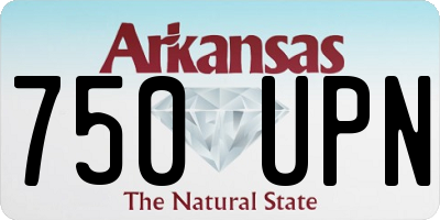 AR license plate 750UPN