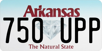 AR license plate 750UPP