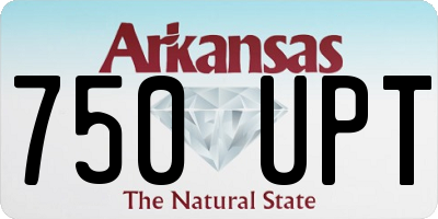 AR license plate 750UPT